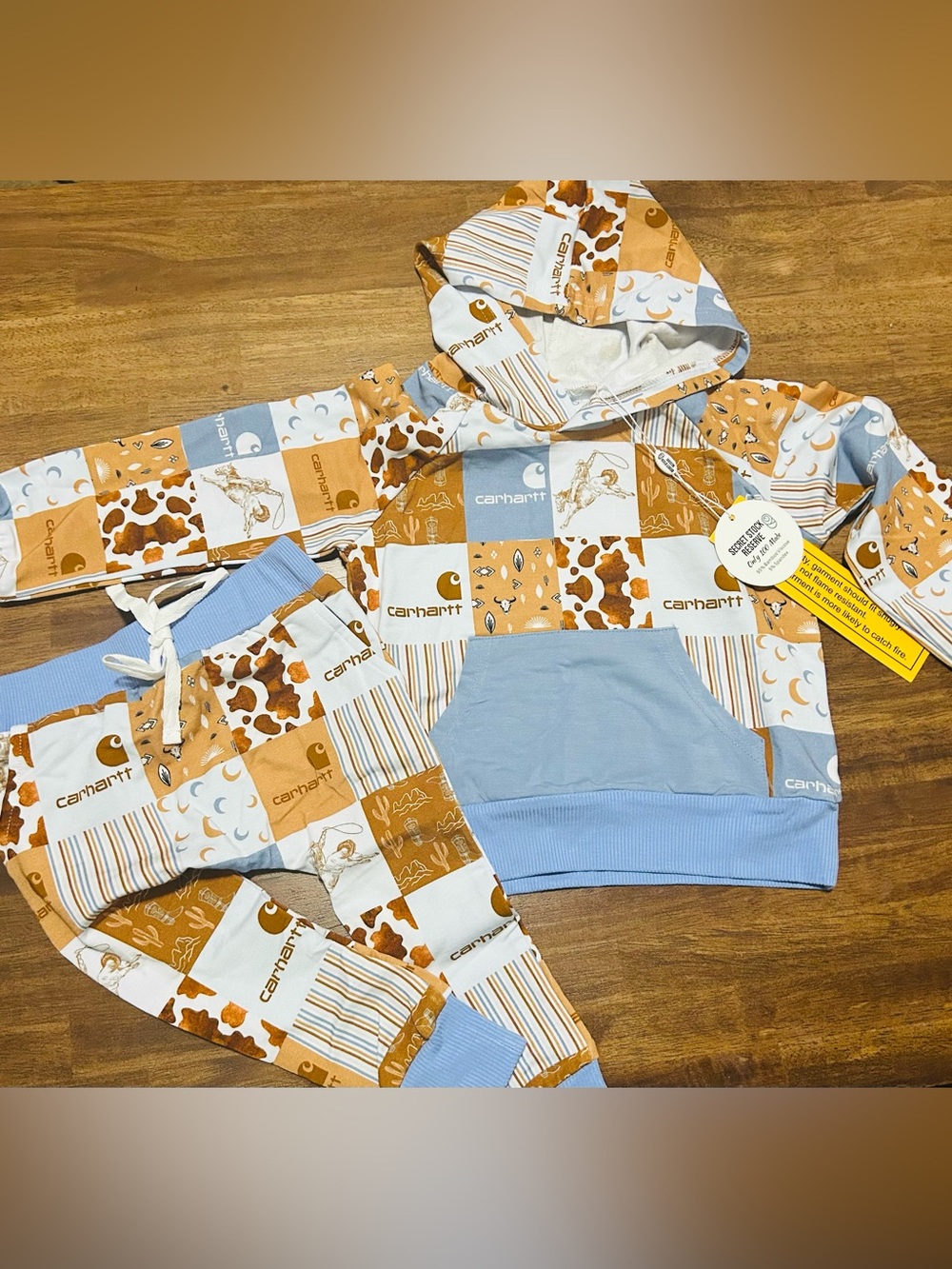 Carhartt Patchwork French Terry Bamboo Pullover Hoodie & Joggers
